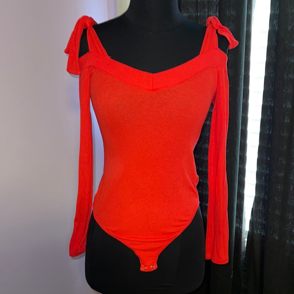 Express Red Shirt/ body suit